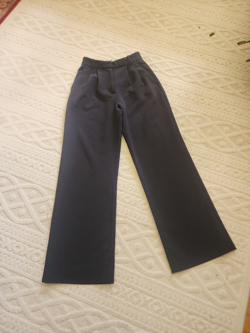 O Abercrombie & Fitch Wide Leg Black Trousers